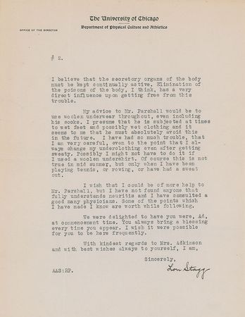 Lot #923 Amos Alonzo Stagg - Image 2