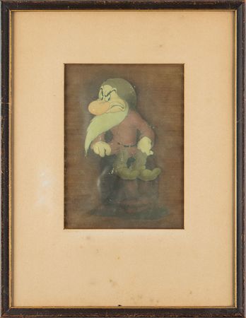 Lot #456 Grumpy production cel from Snow White and the Seven Dwarfs Production Cel - Image 2