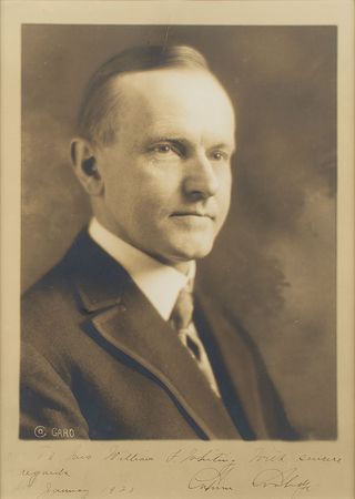 Lot #79 Calvin Coolidge Signed Photograph - Image 1