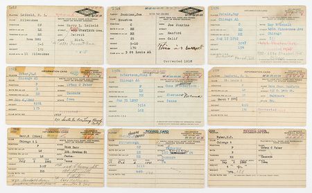 Lot #894 Chicago Black Sox Scandal: Heilbroner cards for the 1919 Black Sox - Image 1