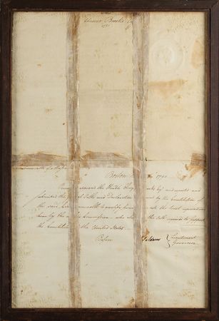 Lot #174 John Hancock and Samuel Adams: Hancock and Adams commission a Massachusetts justice of the peace - Image 3