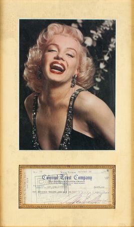 Lot #737 Marilyn Monroe: Marilyn pays her maid while filming Some Like It Hot - Image 3