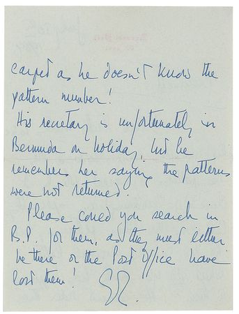 Lot #205 Queen Elizabeth II: The queen's missing carpet samples—