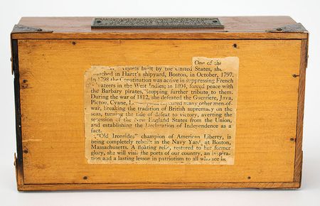 Lot #304 USS Constitution: Beautiful display box made from the hull of the USS Constitution - Image 5