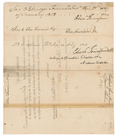Lot #512 Noah Webster Signed Document - Image 2