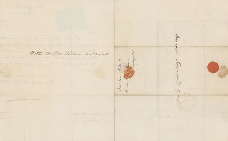 Lot #170 Martin Van Buren and John McLean Signed Letter - Image 2