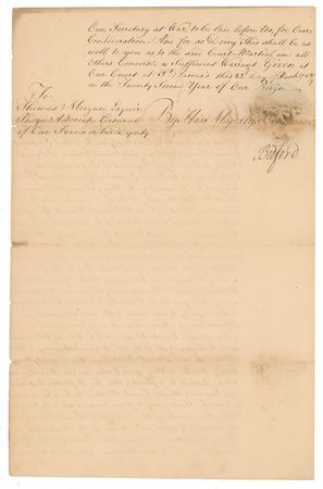 Lot #260 King George II Signed Document - Image 2