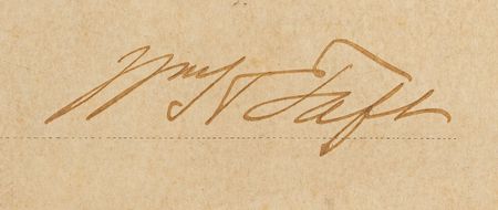 Lot #159 William H. Taft Signed Document - Image 3