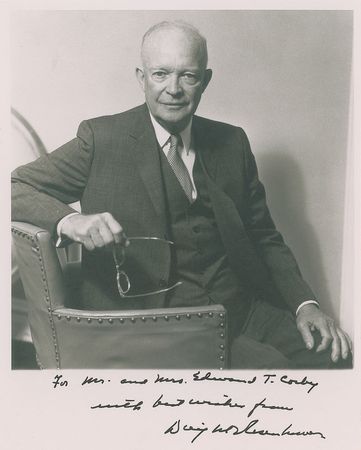 Lot #84 Dwight D. Eisenhower Letter and Signed Photograph - Image 1