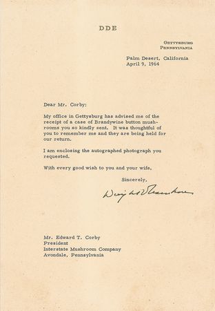 Lot #84 Dwight D. Eisenhower Letter and Signed Photograph - Image 2