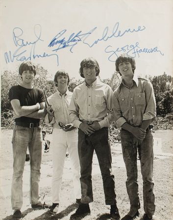 Lot #561 Beatles: Rare Help! photo signed in the Bahamas - Image 1