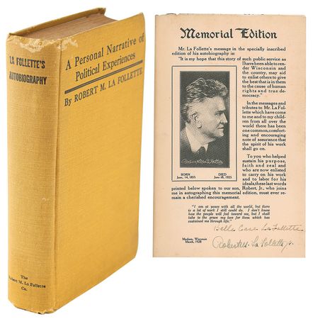 Lot #265 Robert M. La Follette, Jr - Image 1