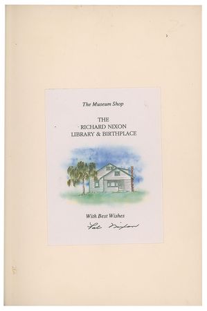 Lot #128 Richard and Pat Nixon - Image 2