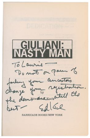 Lot #242 Rudy Giuliani and Ed Koch - Image 3