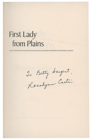 Lot #73 Jimmy and Rosalynn Carter - Image 2