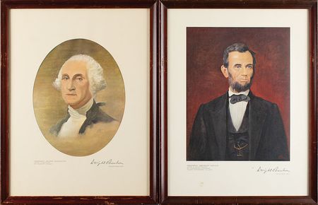 Lot #86 Dwight D. Eisenhower Christmas Gift Prints Prints - Image 1