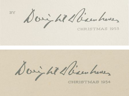 Lot #86 Dwight D. Eisenhower Christmas Gift Prints Prints - Image 2