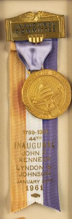 Lot #116 John F. Kennedy Inauguration Invitation and Badge - Image 2