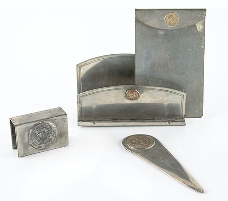 Lot #49 Franklin D. Roosevelt Christmas Gift Desk Set Desk Set - Image 1