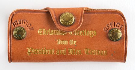 Lot #169 Harry S. Truman 1949 Christmas Gift Key Holder - Image 1