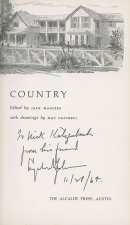 Lot #114 Lyndon B. Johnson: A Guide to the Hill Country of Texas, inscribed to his attorney general - Image 2