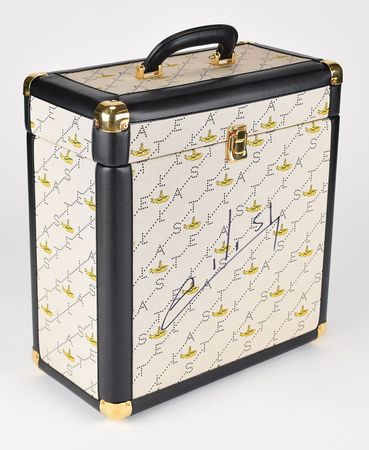 Lot #580 Beatles: Stella McCartney and Billie Eilish: One-of-a-kind Beatles jumper and 'Yellow Submarine' record box from the 'All Together Now' collection, signed by Billie Eilish and Stella McCartney - Image 1