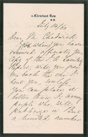 Lot #181 Florence Nightingale Handwritten Letter Signed - Image 1