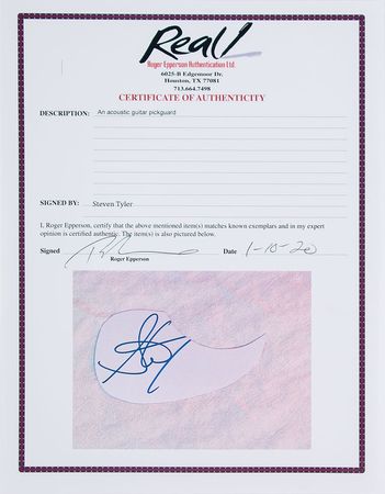 Lot #644 Aerosmith: Steven Tyler Guitar - Image 3