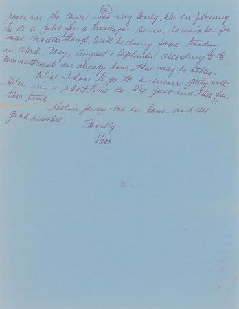 Lot #755 Three Stooges: Moe Howard Handwritten Letter Signed - Image 2