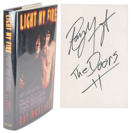 Lot #657 The Doors: Ray Manzarek Book and Signed Document - Image 1