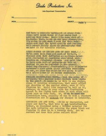 Lot #745 Star Trek: Gene Roddenberry: Designing the Starfleet's ship in 1966: 