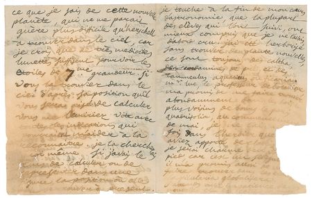 Lot #184 Andre-Marie Ampere: Ampere sends observations on 