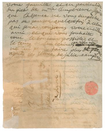 Lot #184 Andre-Marie Ampere: Ampere sends observations on 