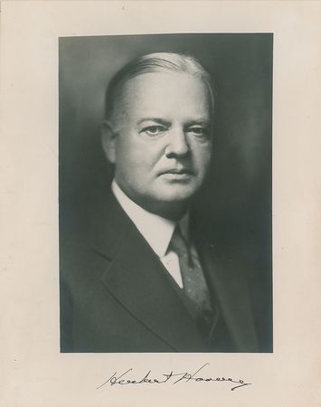 Lot #105 Herbert Hoover Signed Photograph and Letter - Image 2