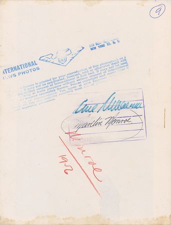 Lot #830 Marilyn Monroe Photograph - Image 2