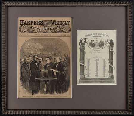 Lot #15 Abraham Lincoln Inaugural Ball Invitation - Image 1