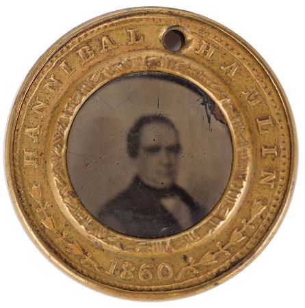 Lot #27 Abraham Lincoln and Hannibal Hamlin Campaign Button - Image 2