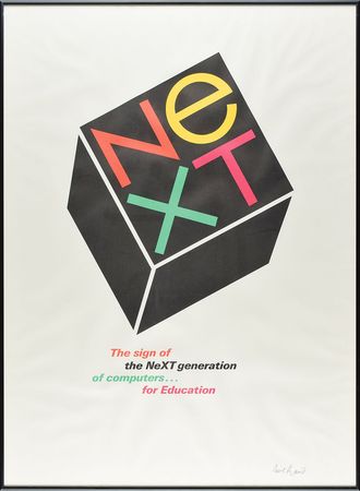 Lot #6020  NeXT Poster Designed by Paul Rand (1986) - Image 1