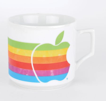 Lot #6026  Apple Mug Signed by Jerry Manock - Image 1