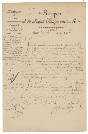 Lot #307 Napoleon: Granting the Legion of Honour to a soldier wounded at Austerlitz - Image 1