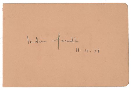 Lot #265 Indira Gandhi Signatures - Image 3