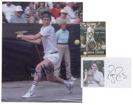 Lot #698 Roger Federer and John McEnroe Group Lot - Image 1