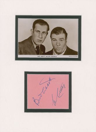 Lot #651 Abbott and Costello Signatures - Image 1