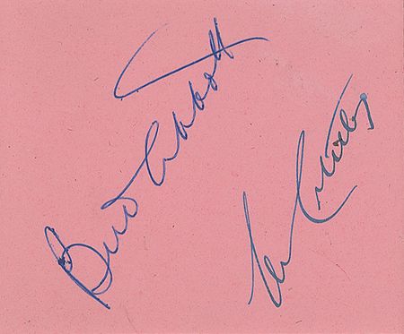 Lot #651 Abbott and Costello Signatures - Image 2