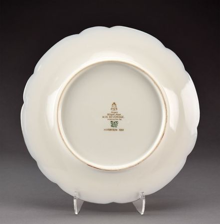Lot #17 Benjamin Harrison White House China Breakfast Plate Breakfast Plate - Image 3