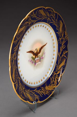 Lot #18 Benjamin Harrison White House China Dessert Plate Dessert Plate - Image 2