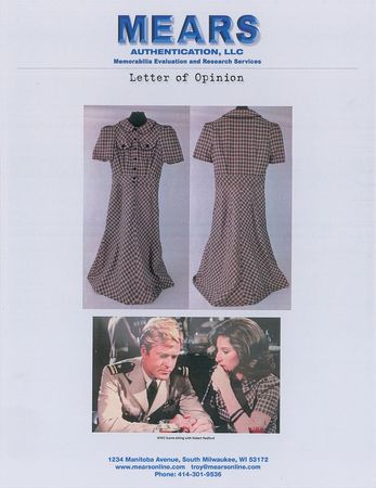Lot #644 Barbra Streisand: Barbra Streisand's screen-worn dress from 1973's The Way We Were, which spawned her first #1 hit - Image 5
