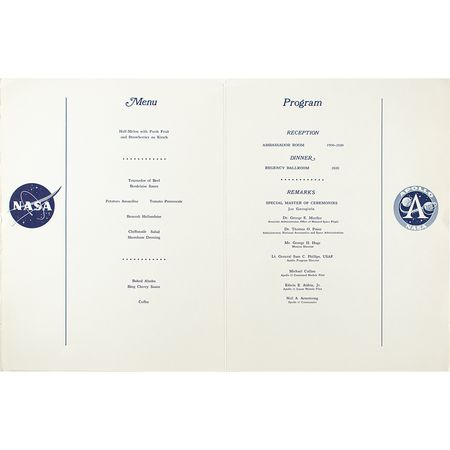 Lot #343  Apollo 11 Recovery Cover and Menu - Image 3