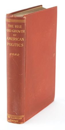 Lot #31 Woodrow Wilson: Wilson's twice-signed copy of The Rise and Growth of American Politics, with fanmail from the author - Image 4
