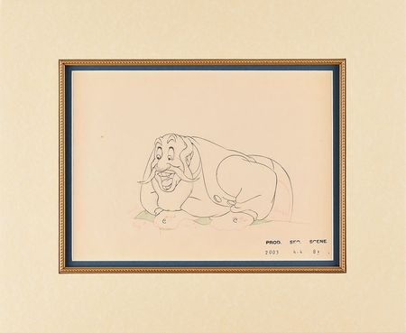 Lot #472 Stromboli production drawing from Pinocchio Production Drawing - Image 2